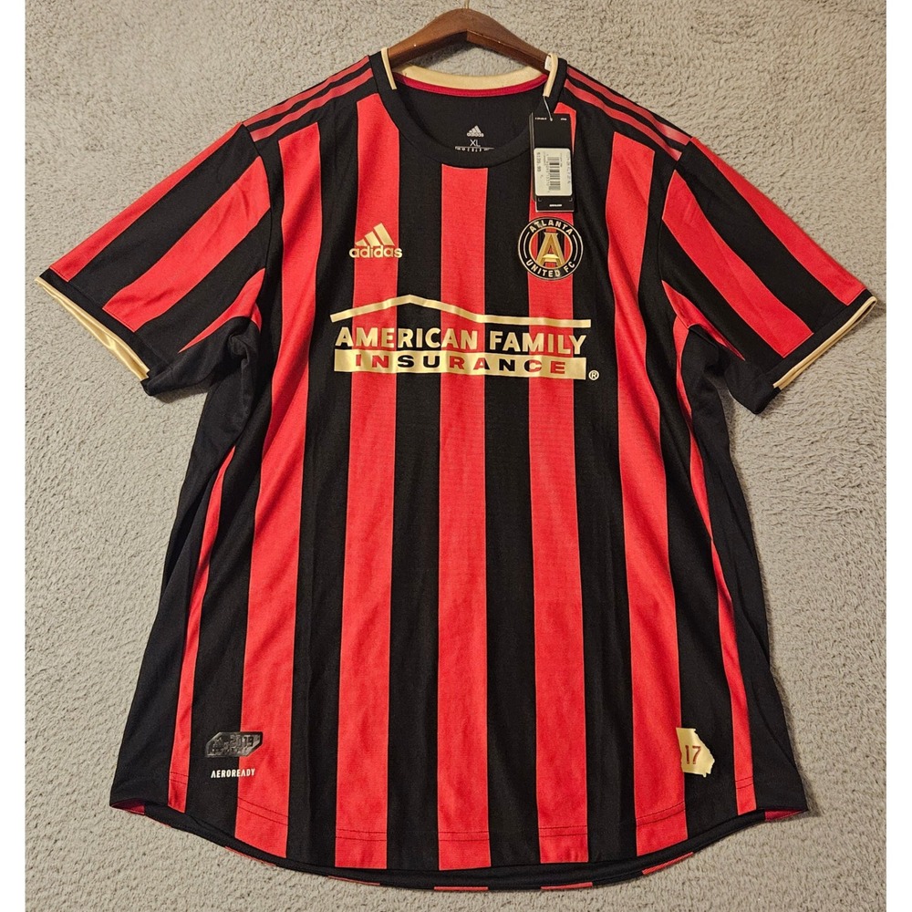Adidas Men's Atlanta United FC Authentic Home Soccer Jersey Aeroready Sz XL NWT